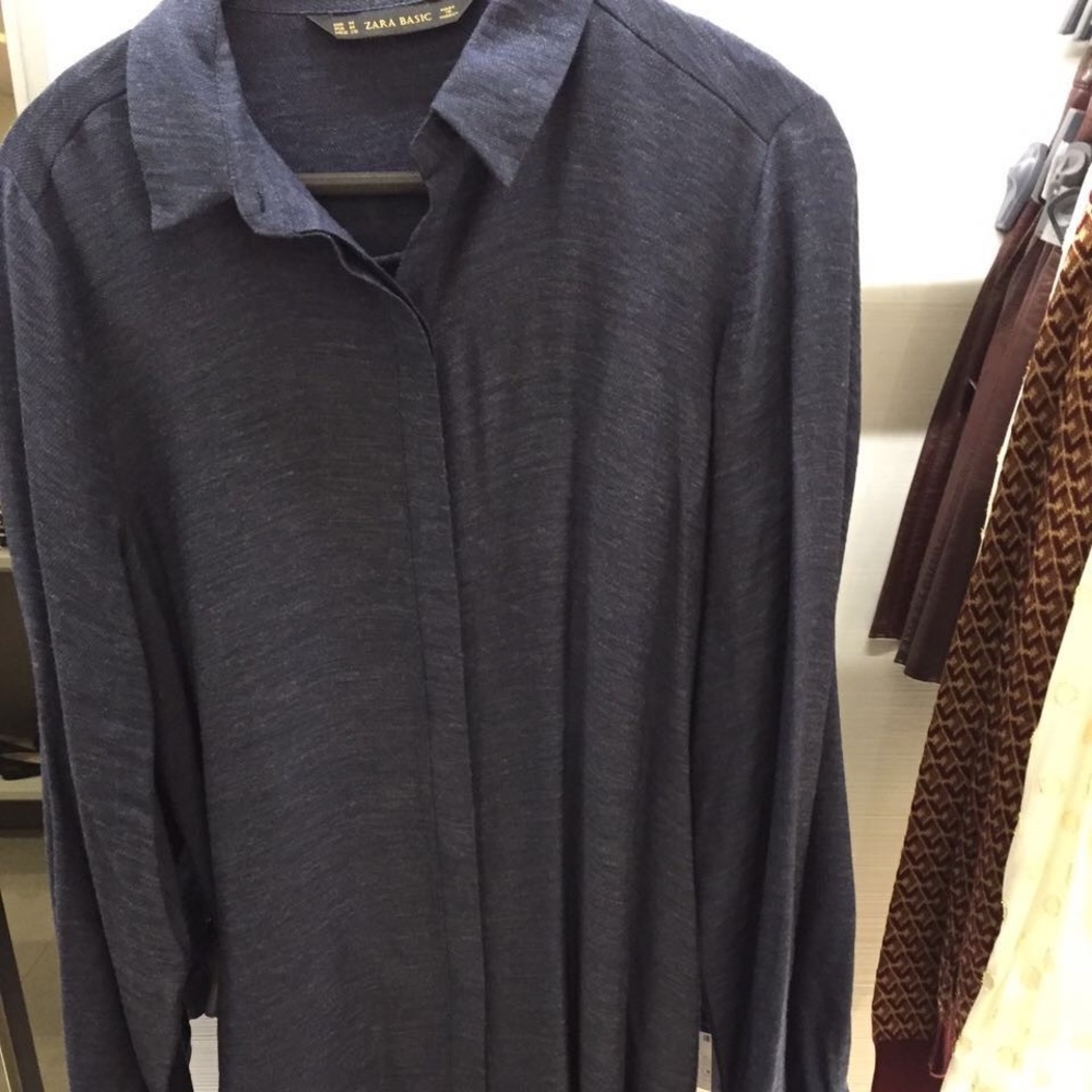 Denim Zara long blouse